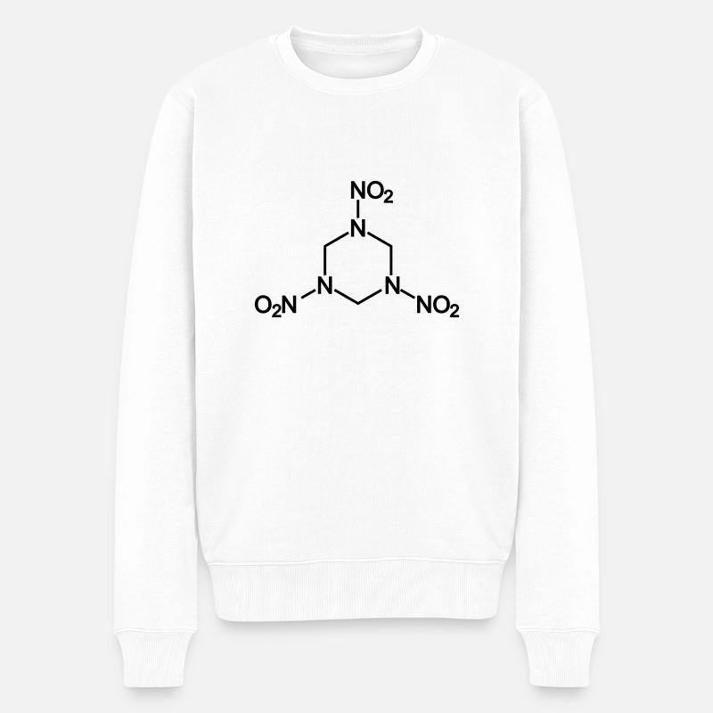 Sprengstoff C4 Hexogen - Männer Premium Bio Pullover - Weiß