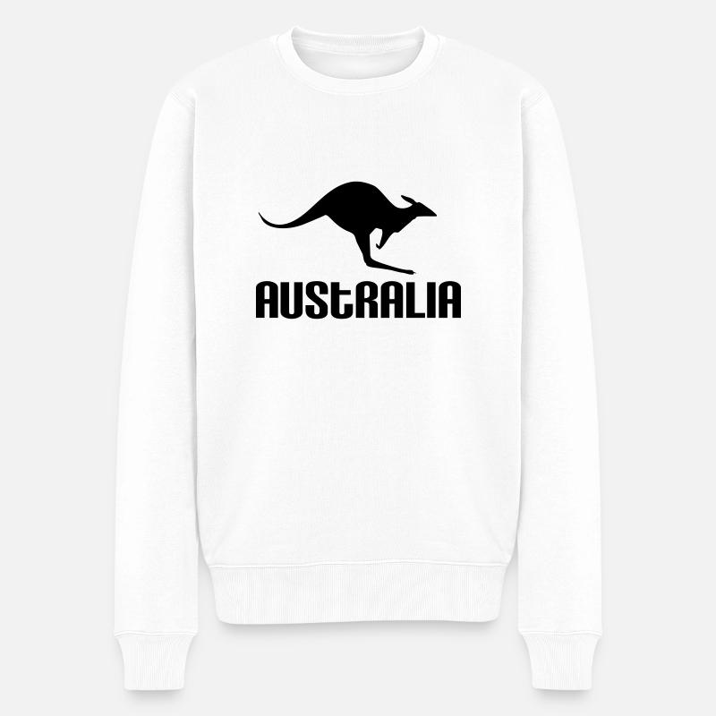Australia - Pull Premium bio Homme - blanc
