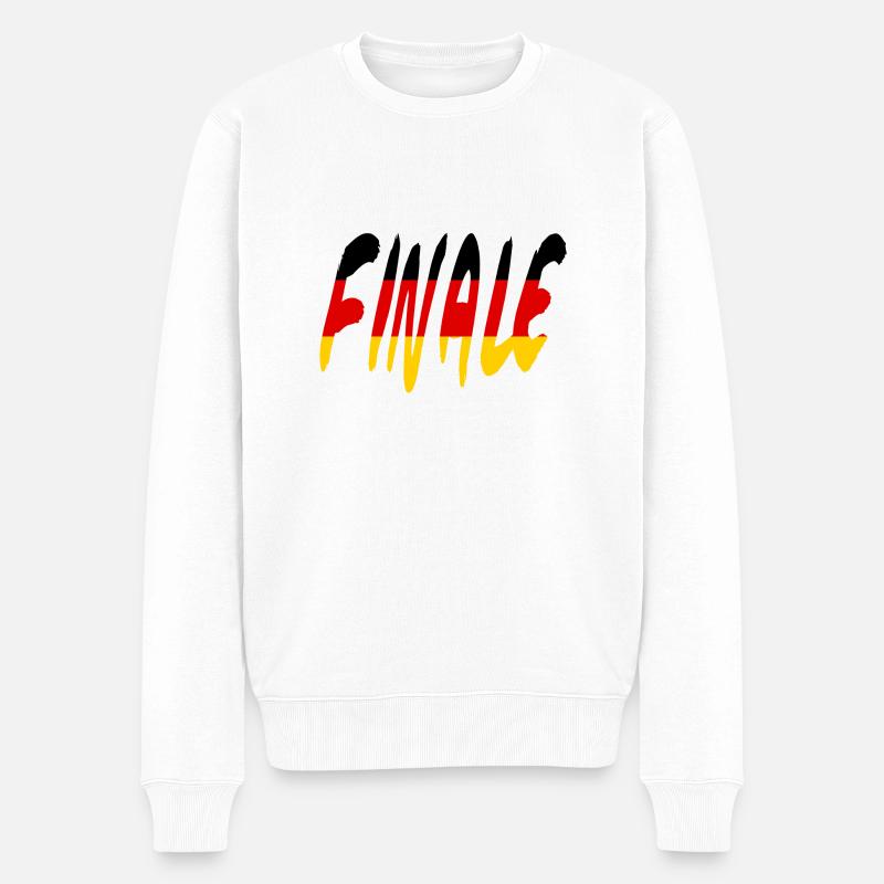 Finale Finale - Männer Premium Bio Pullover - Weiß