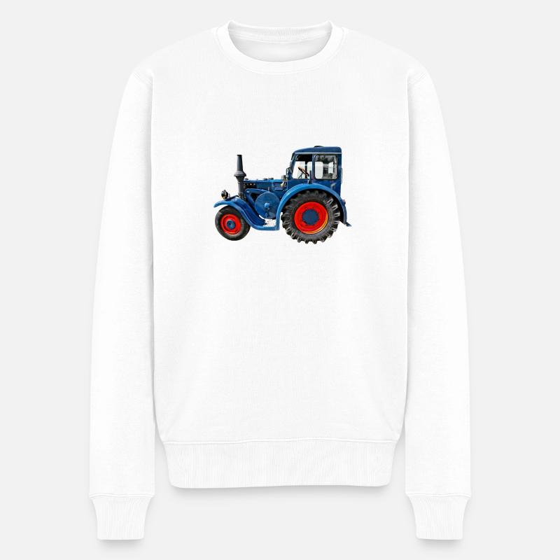 Bulldog - Männer Premium Bio Pullover - Weiß