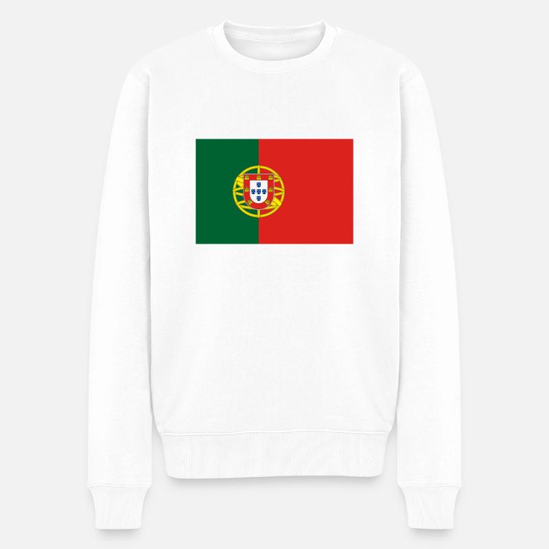 Drapeau portugais - Pull Premium bio Homme - blanc