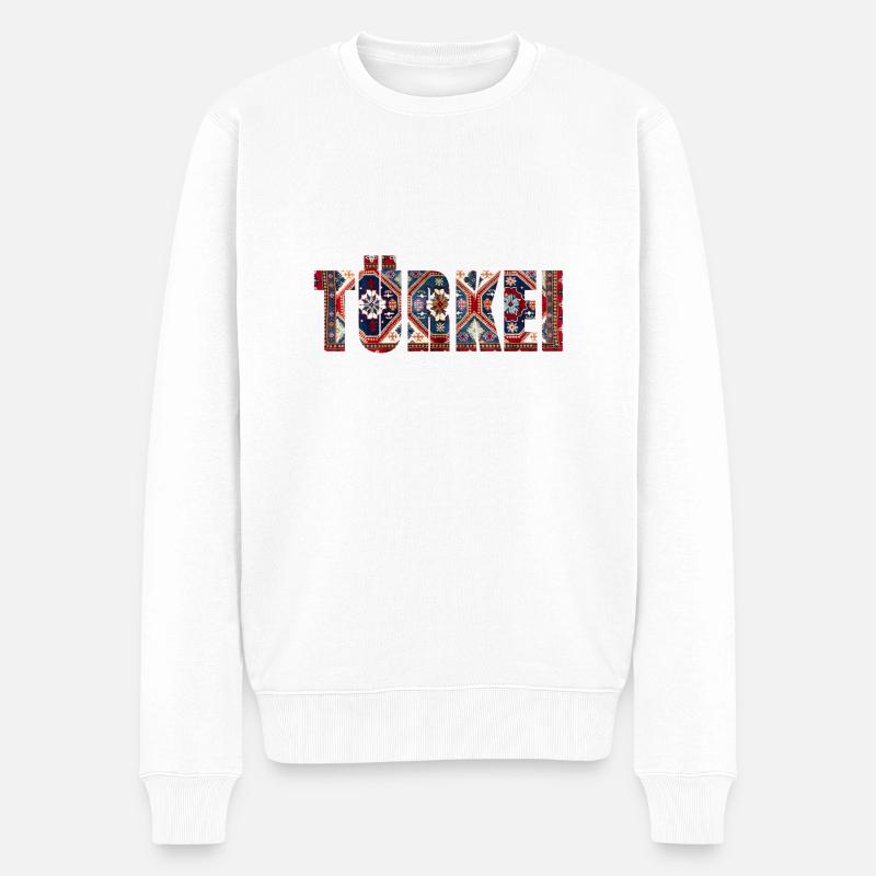 türkei teppich - Männer Premium Bio Pullover - Weiß