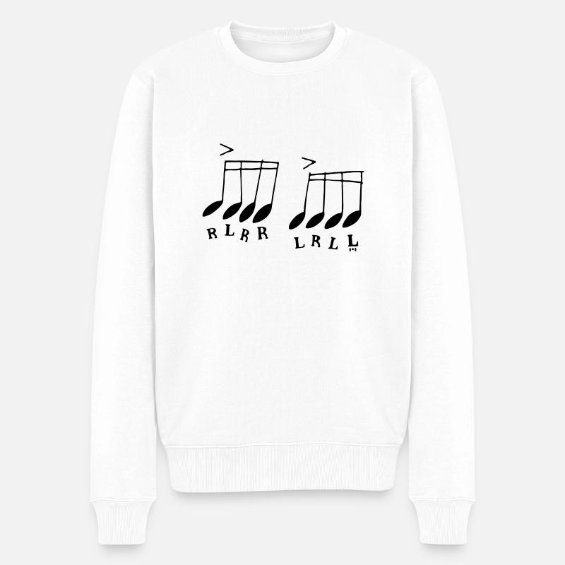 Paradiddle - Pull Premium bio Homme - blanc