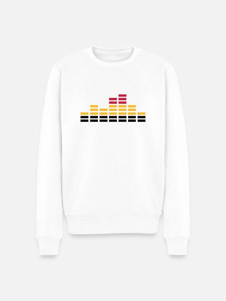 audio - Männer Premium Bio Pullover - Weiß