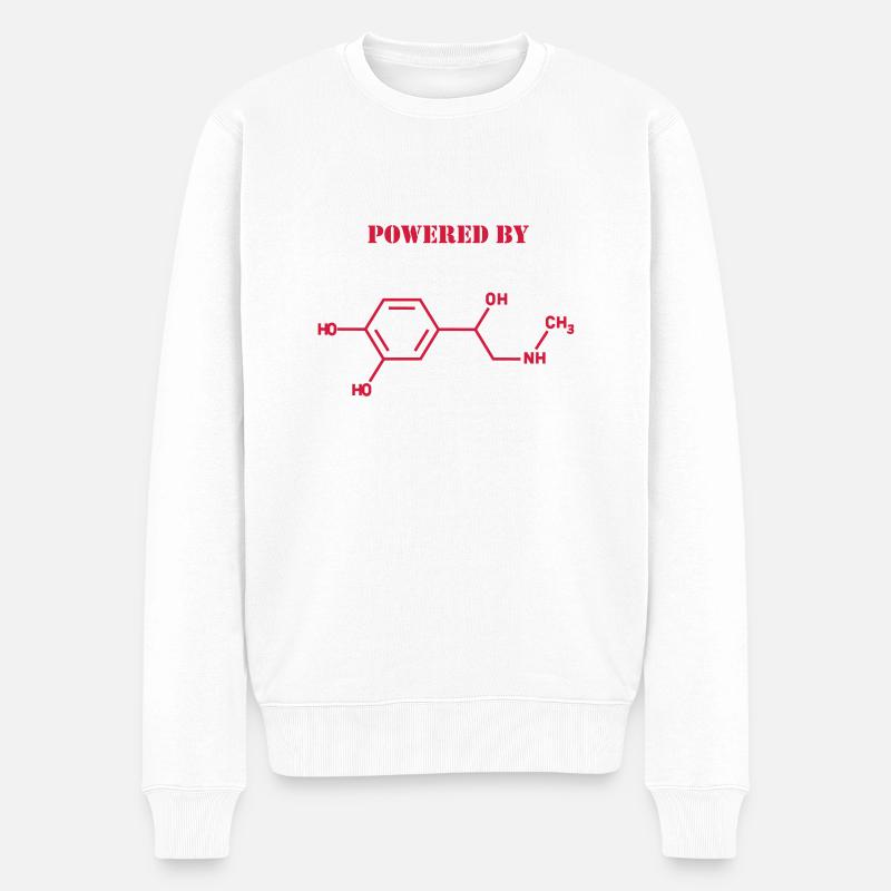 Powered by adrenaline - Pull Premium bio Homme - blanc