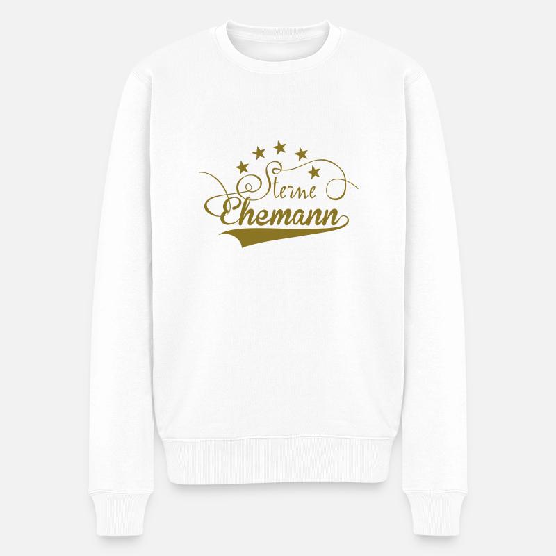 Ehemann - Männer Premium Bio Pullover - Weiß