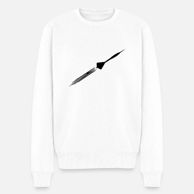 Darts - Männer Premium Bio Pullover - Weiß