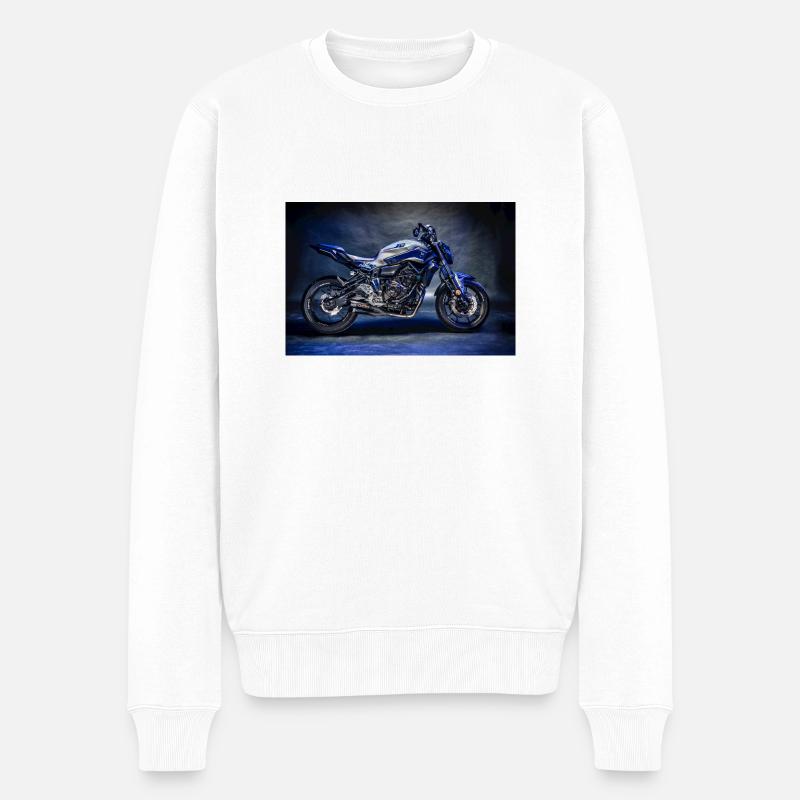 MT07 - Studio Shot - Männer Premium Bio Pullover - Weiß