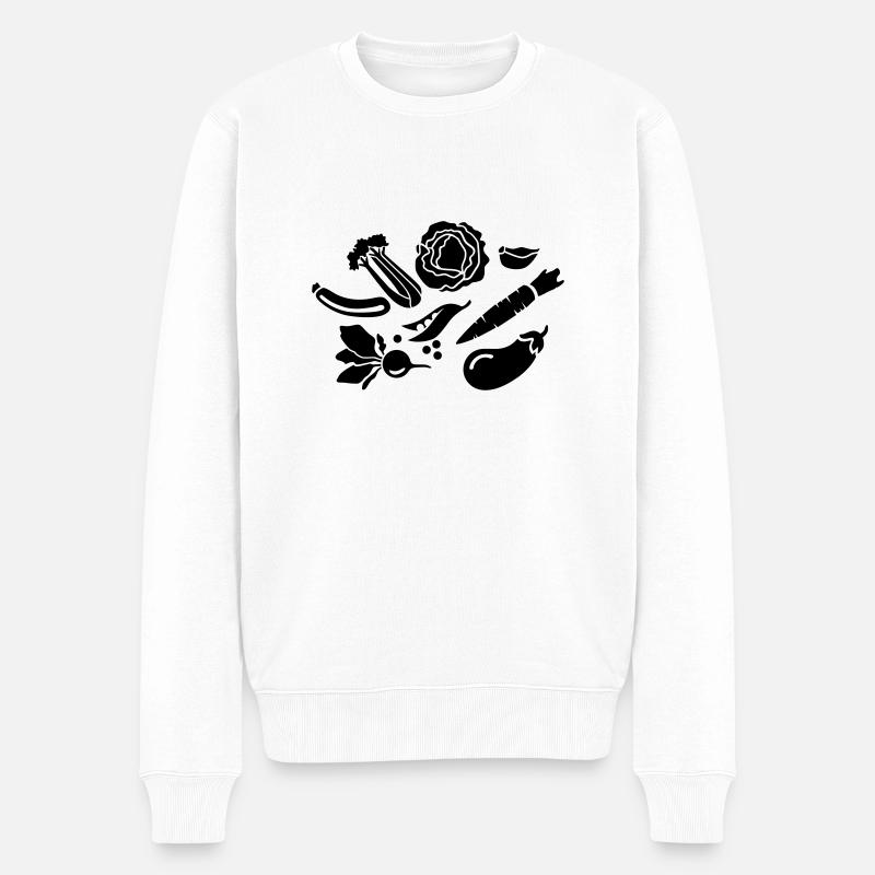 Légumes - Pull Premium bio Homme - blanc