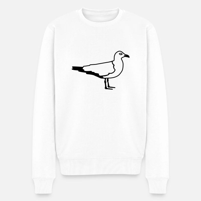 Goéland mouette - Pull Premium bio Homme - blanc