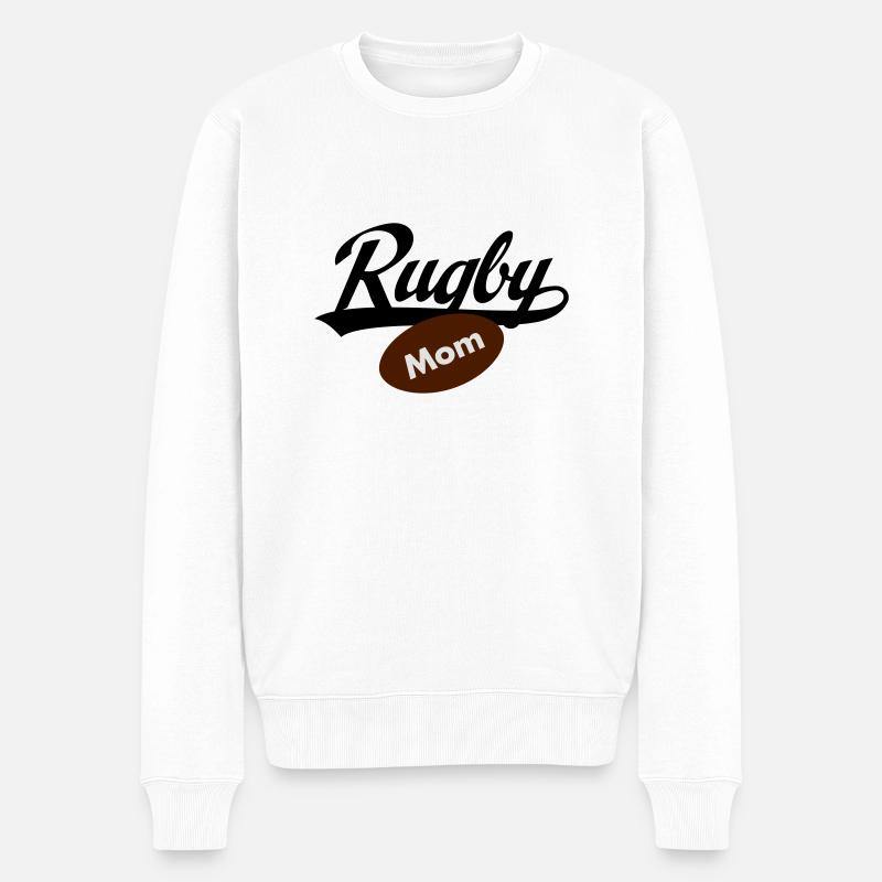 Rugby Mom - Pull Premium bio Homme - blanc