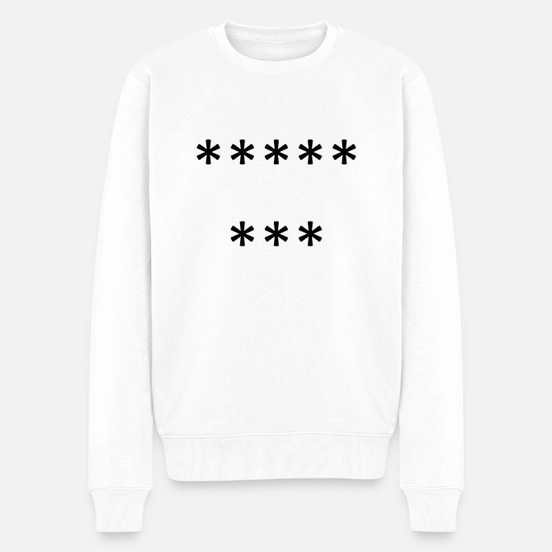 anti pis - Pull Premium bio Homme - blanc