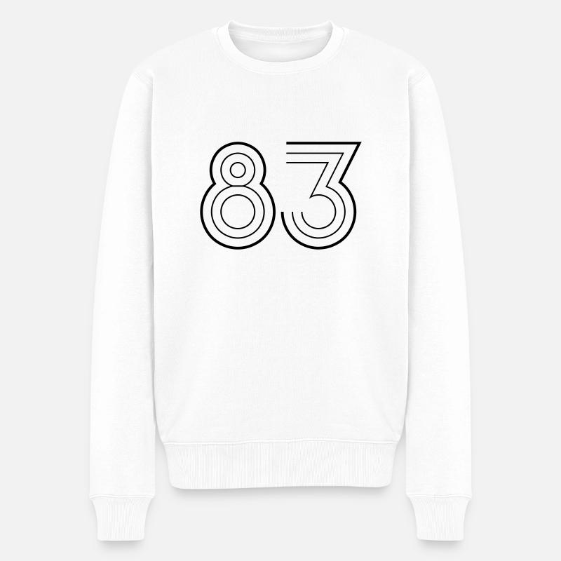 83 - Männer Premium Bio Pullover - Weiß