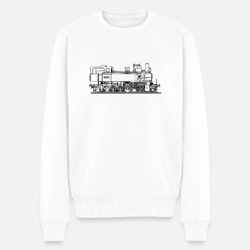 Zug - Männer Premium Bio Pullover - Weiß