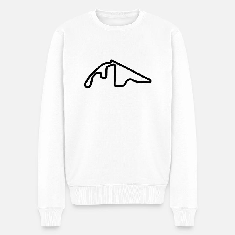 Abu Dhabi Rennstrecke - Männer Premium Bio Pullover - Weiß