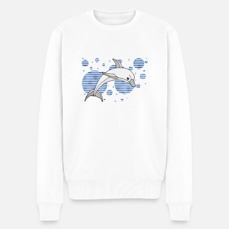 Dauphin - Pull Premium bio Homme - blanc