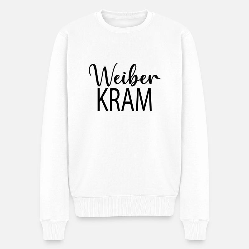 Kram - Männer Premium Bio Pullover - Weiß