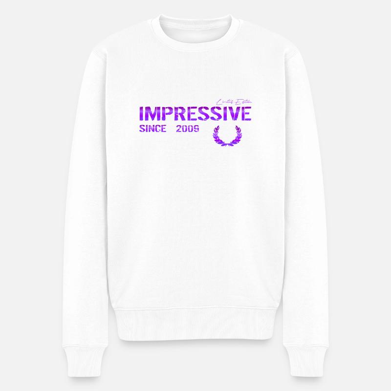 Impressionnant depuis 2009 - Pull Premium bio Homme - blanc