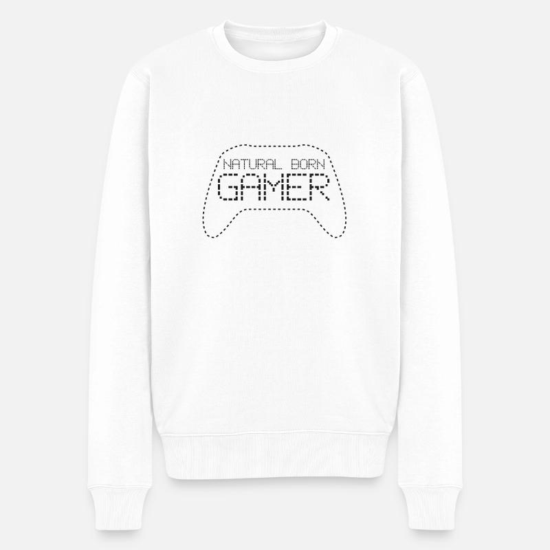 Conception naturelle des joueurs - Pull Premium bio Homme - blanc