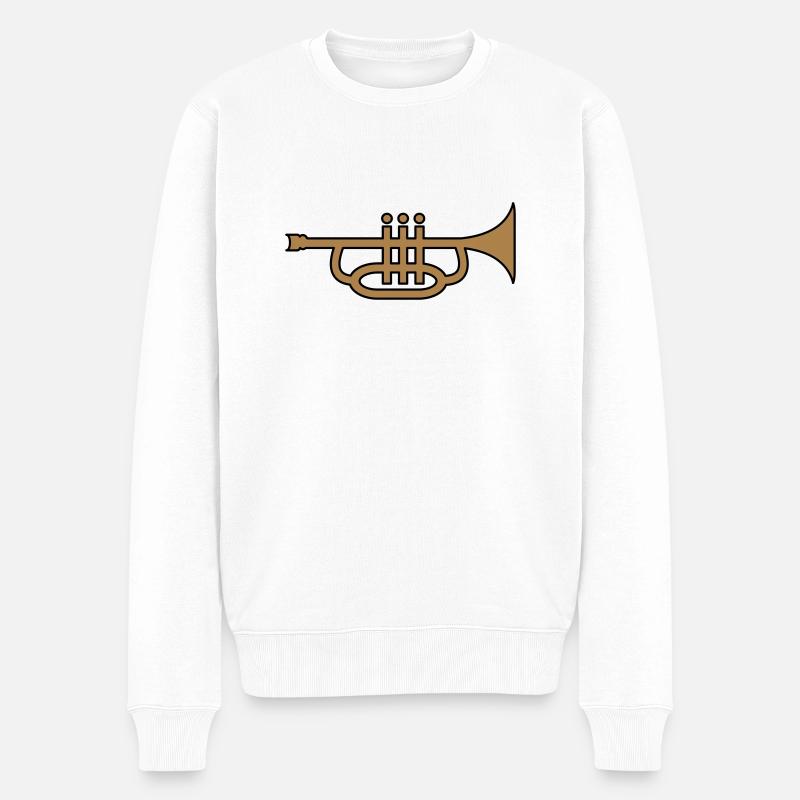 Trompette - Pull Premium bio Homme - blanc