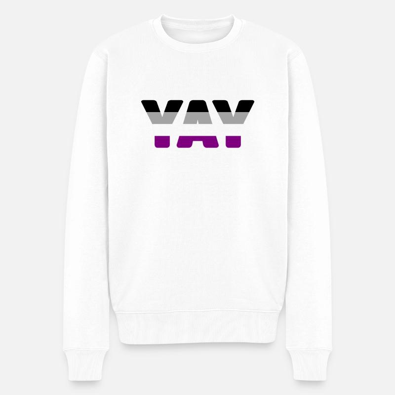 YAY Asexual - Pull Premium bio Homme - blanc