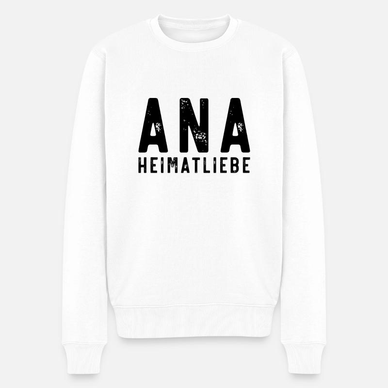 Annaberg Erzgebirge Heimatliebe - Männer Premium Bio Pullover - Weiß