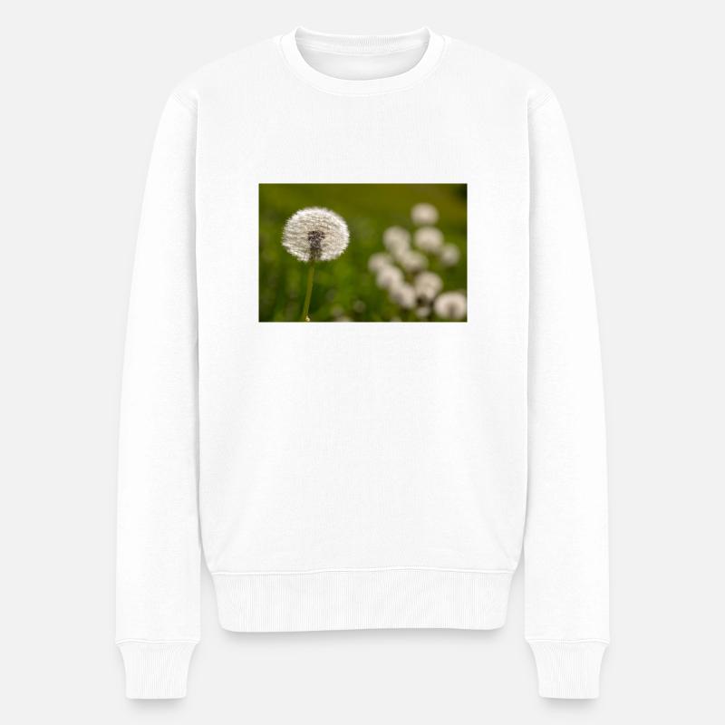 Loewenzahn - Männer Premium Bio Pullover - Weiß
