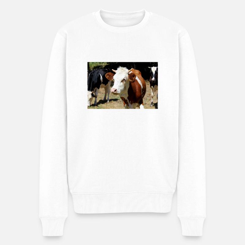 Affiche de vache - Pull Premium bio Homme - blanc