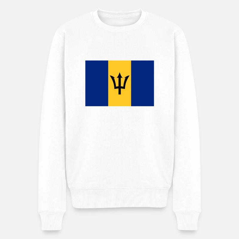 Barbados - Männer Premium Bio Pullover - Weiß