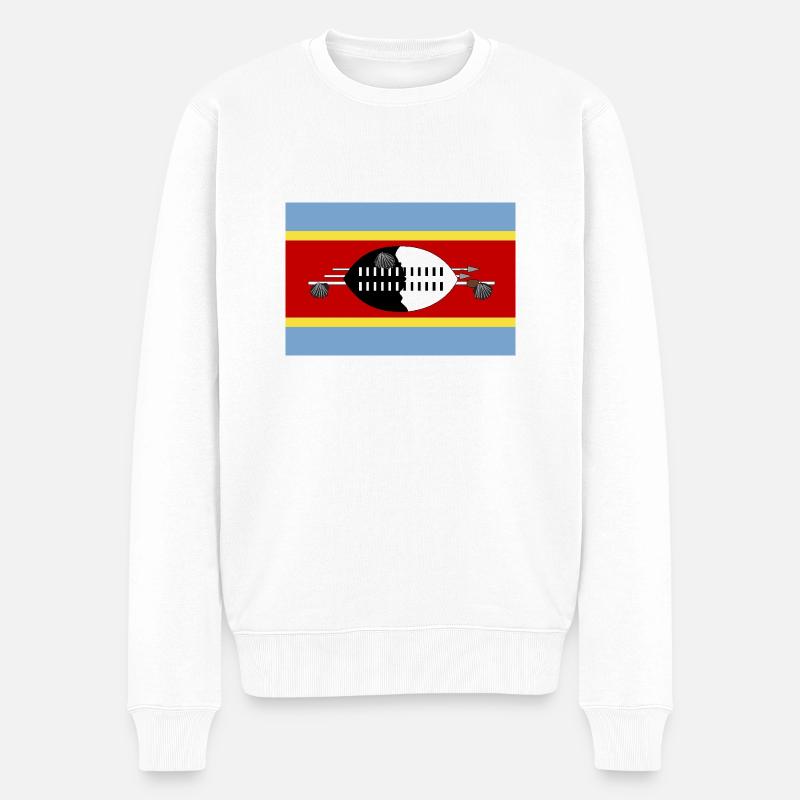 Eswatini - Männer Premium Bio Pullover - Weiß