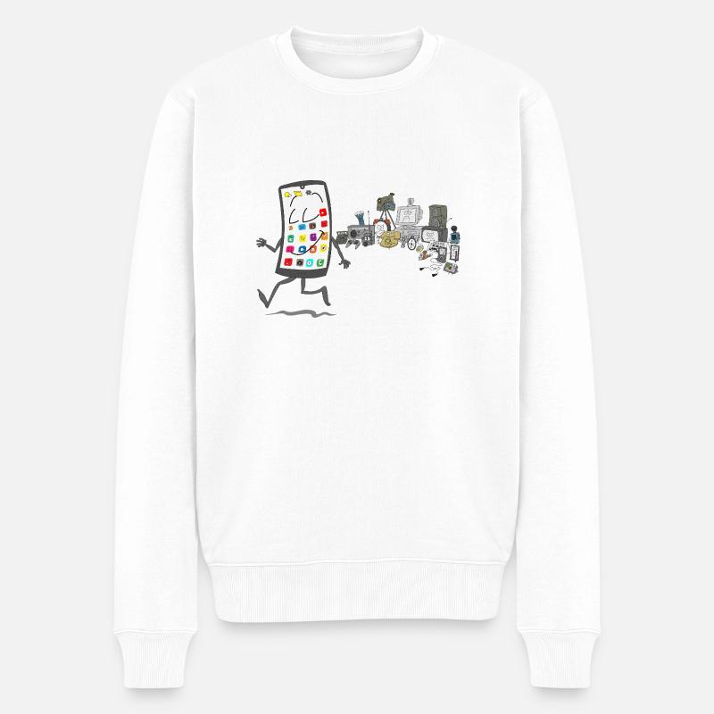 Les temps modernes - Pull Premium bio Homme - blanc