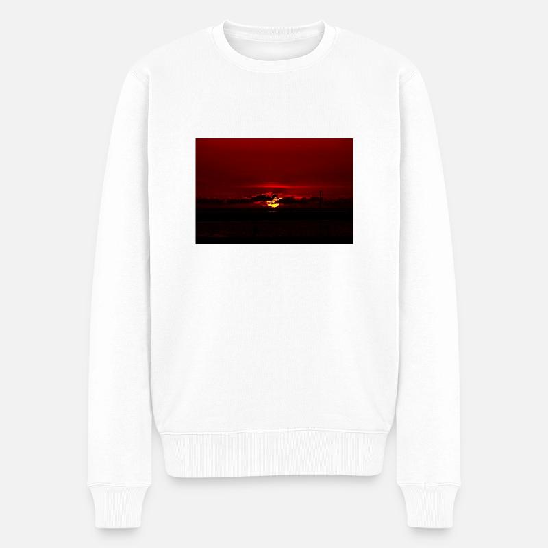 Coucher de soleil - Pull Premium bio Homme - blanc