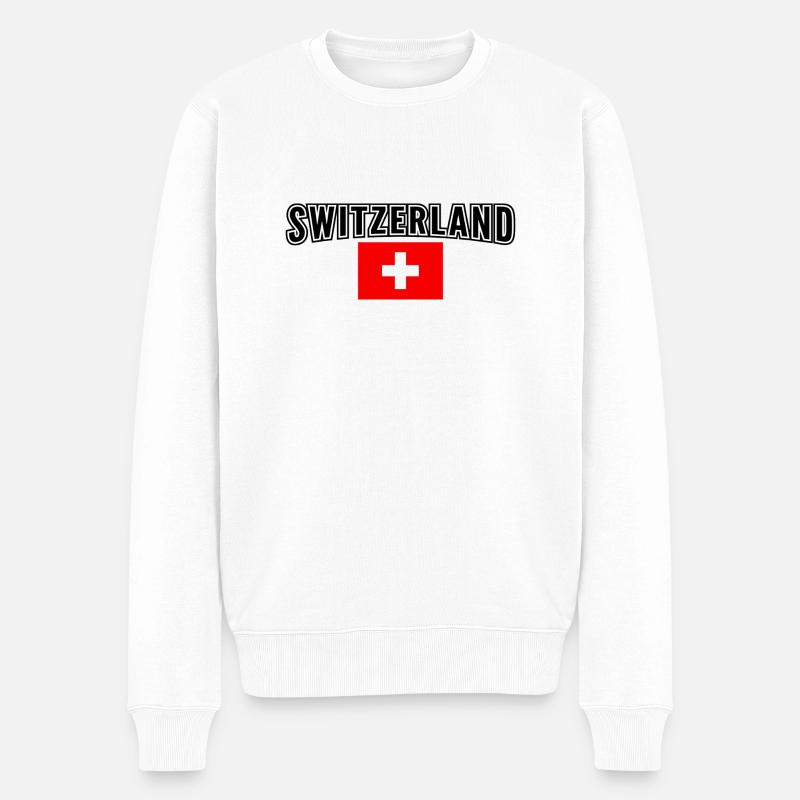 Suisse - Pull Premium bio Homme - blanc