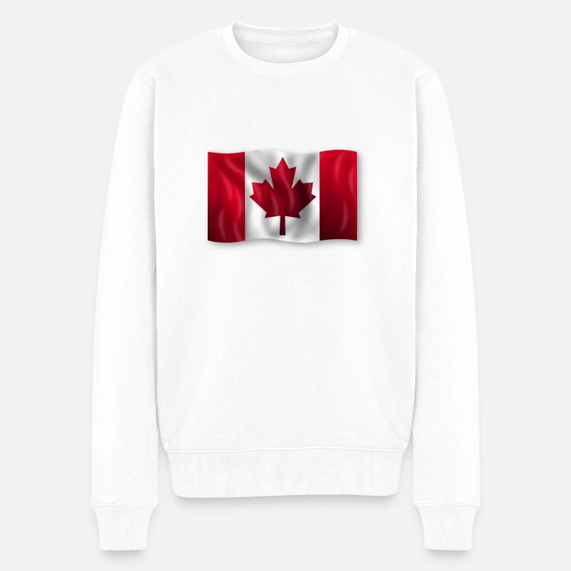 Canada Canada drapeau cool stylish - Pull Premium bio Homme - blanc