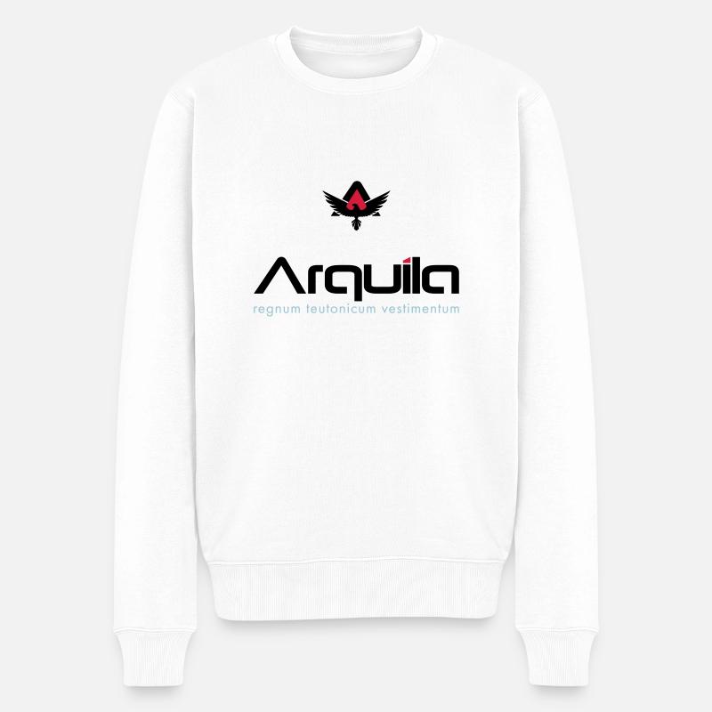 Arquila Adler - Männer Premium Bio Pullover - Weiß