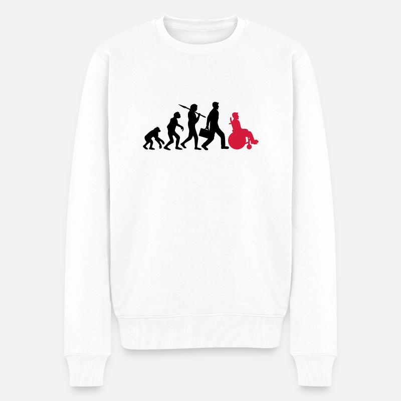 évolution silhouette développement obstacle gêne - Pull Premium bio Homme - blanc