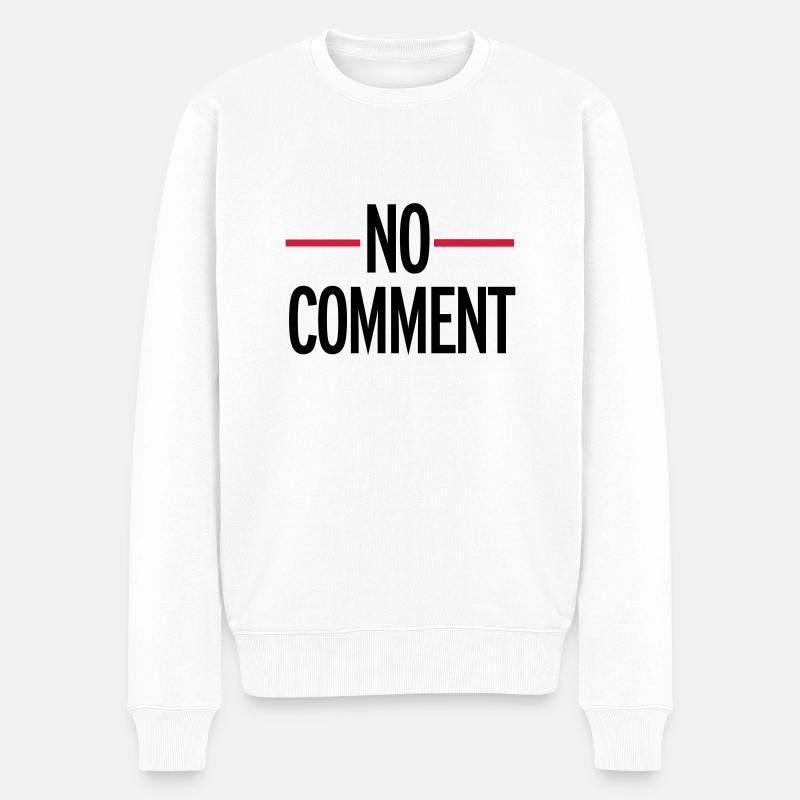 No Comment - Pull Premium bio Homme - blanc