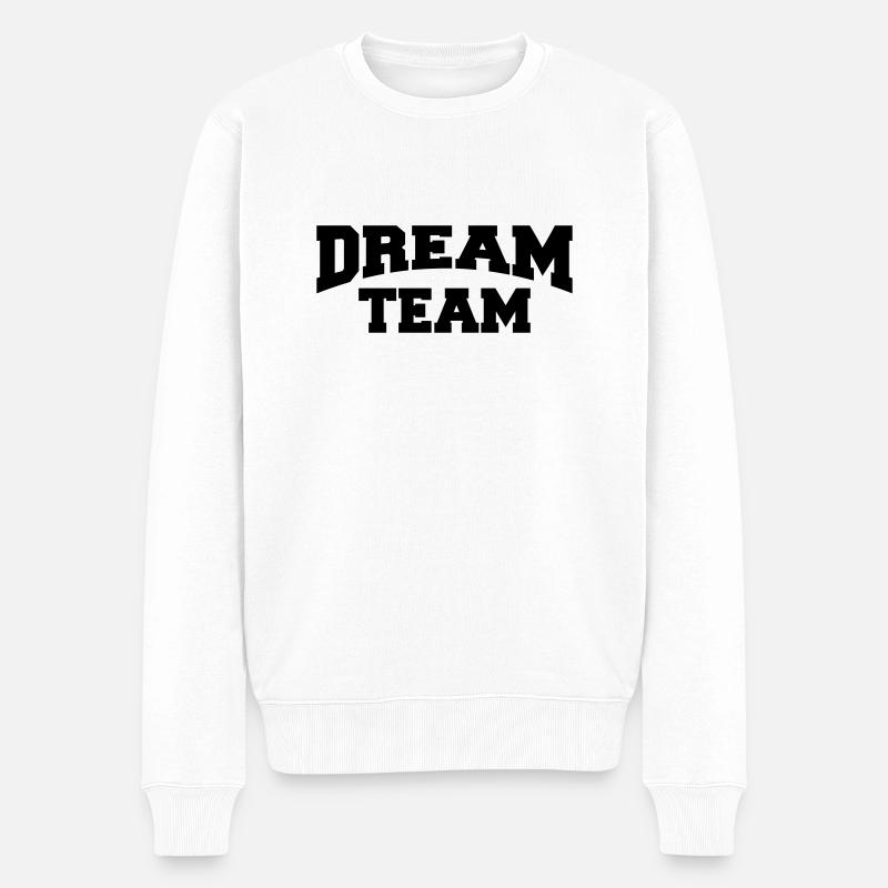 Dream Team - Pull Premium bio Homme - blanc