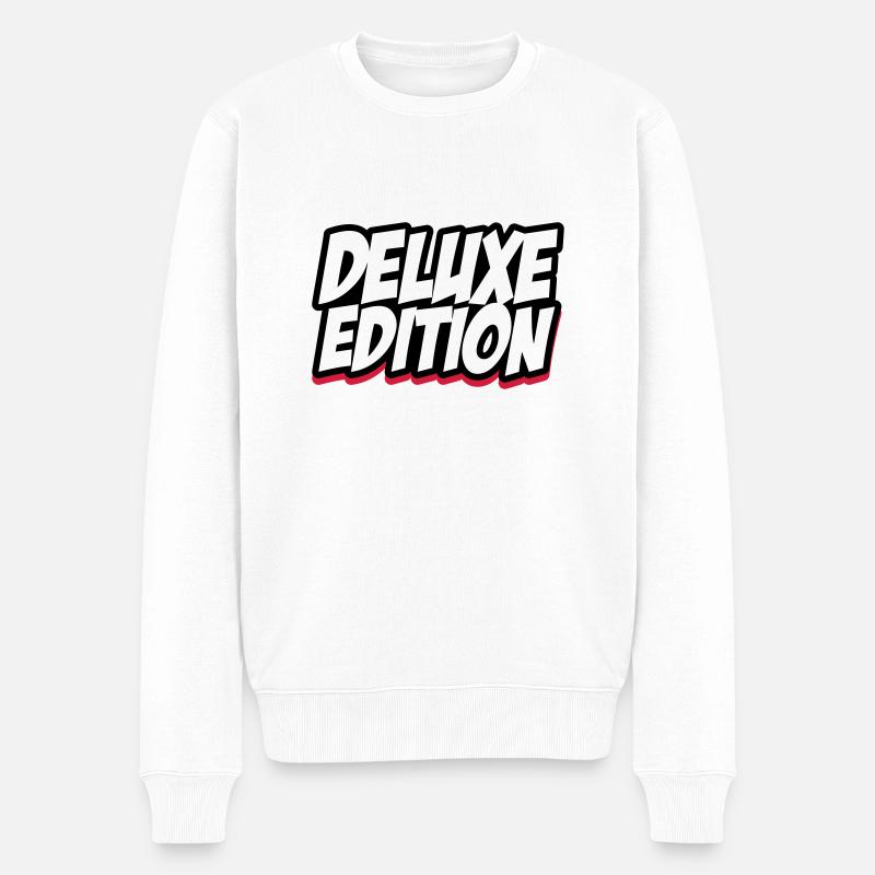 deluxe_edition_002 - Männer Premium Bio Pullover - Weiß