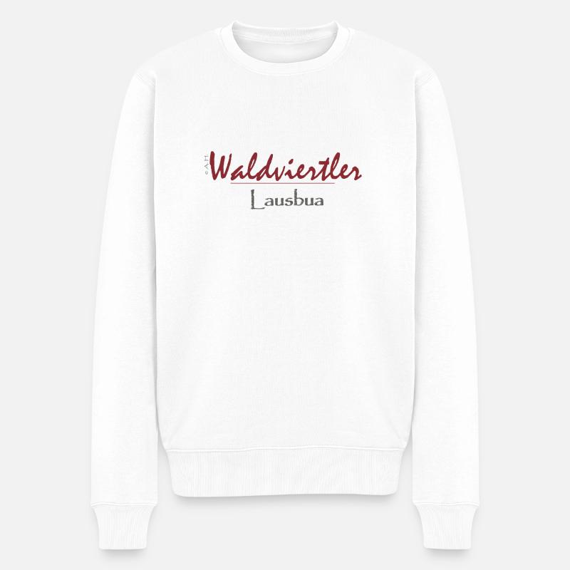 Waldviertler 22 - Männer Premium Bio Pullover - Weiß