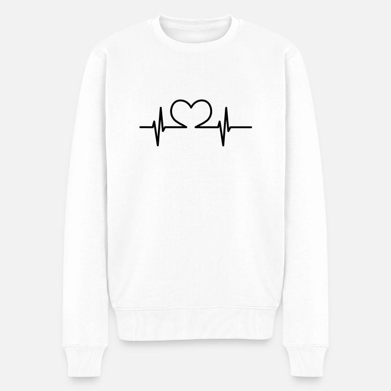 Battement - Pull Premium bio Homme - blanc