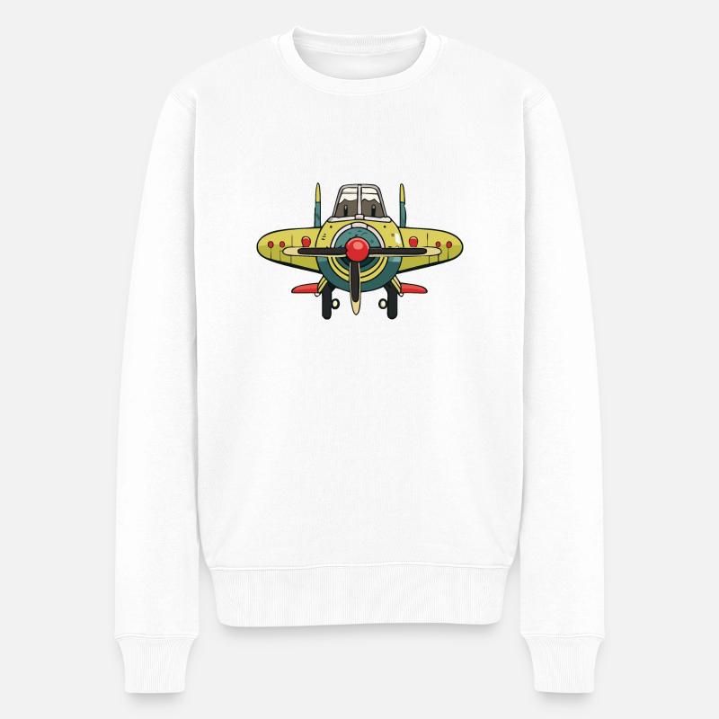Avions jouets - Pull Premium bio Homme - blanc