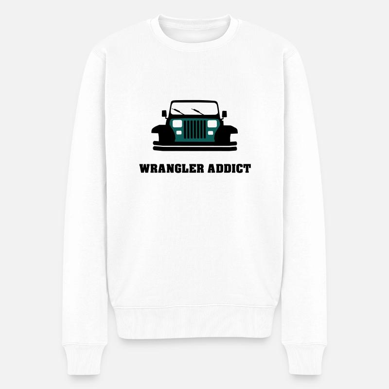 Wrangler addict - Pull Premium bio Homme - blanc