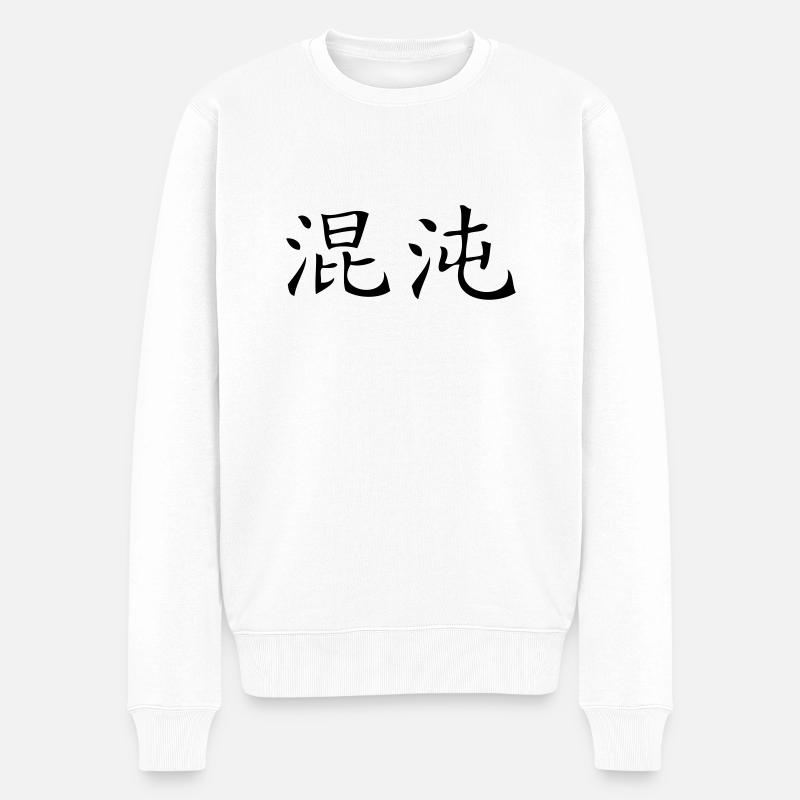 Chaos - Männer Premium Bio Pullover - Weiß