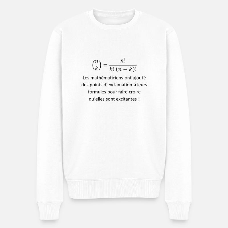 Fakultät - Männer Premium Bio Pullover - Weiß
