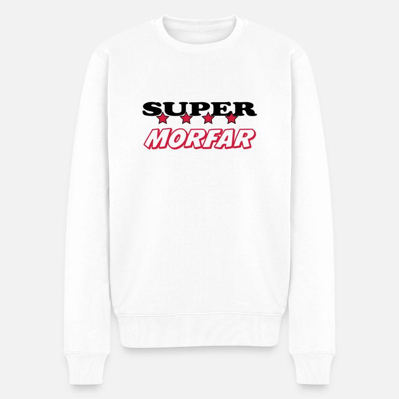Super morfar - Pull Premium bio Homme - blanc