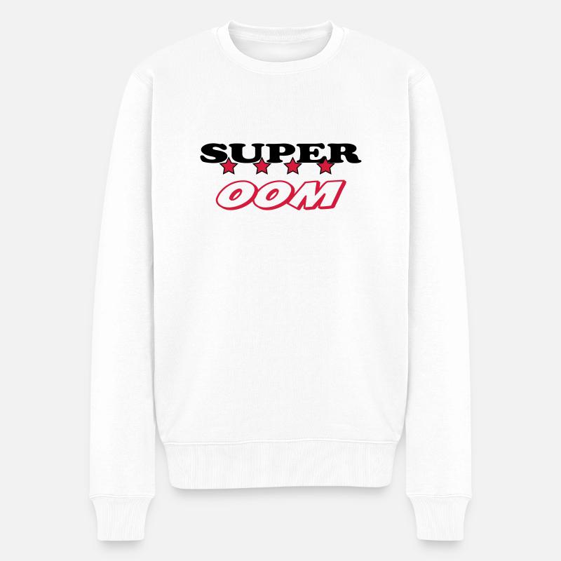 Super oom - Männer Premium Bio Pullover - Weiß