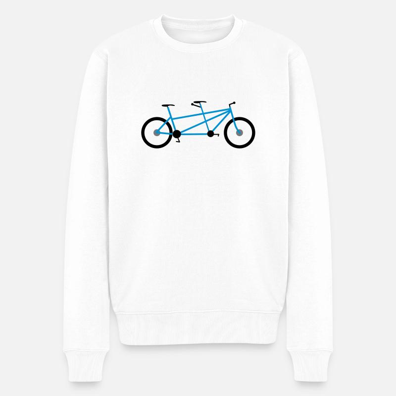 tandem - Männer Premium Bio Pullover - Weiß