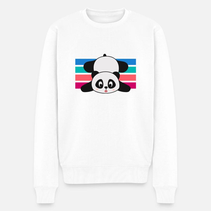 Baby Panda - Pull Premium bio Homme - blanc