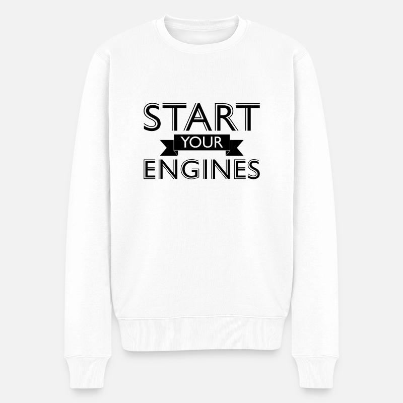 Cadeaux drôles pour les hommes - Pull Premium bio Homme - blanc